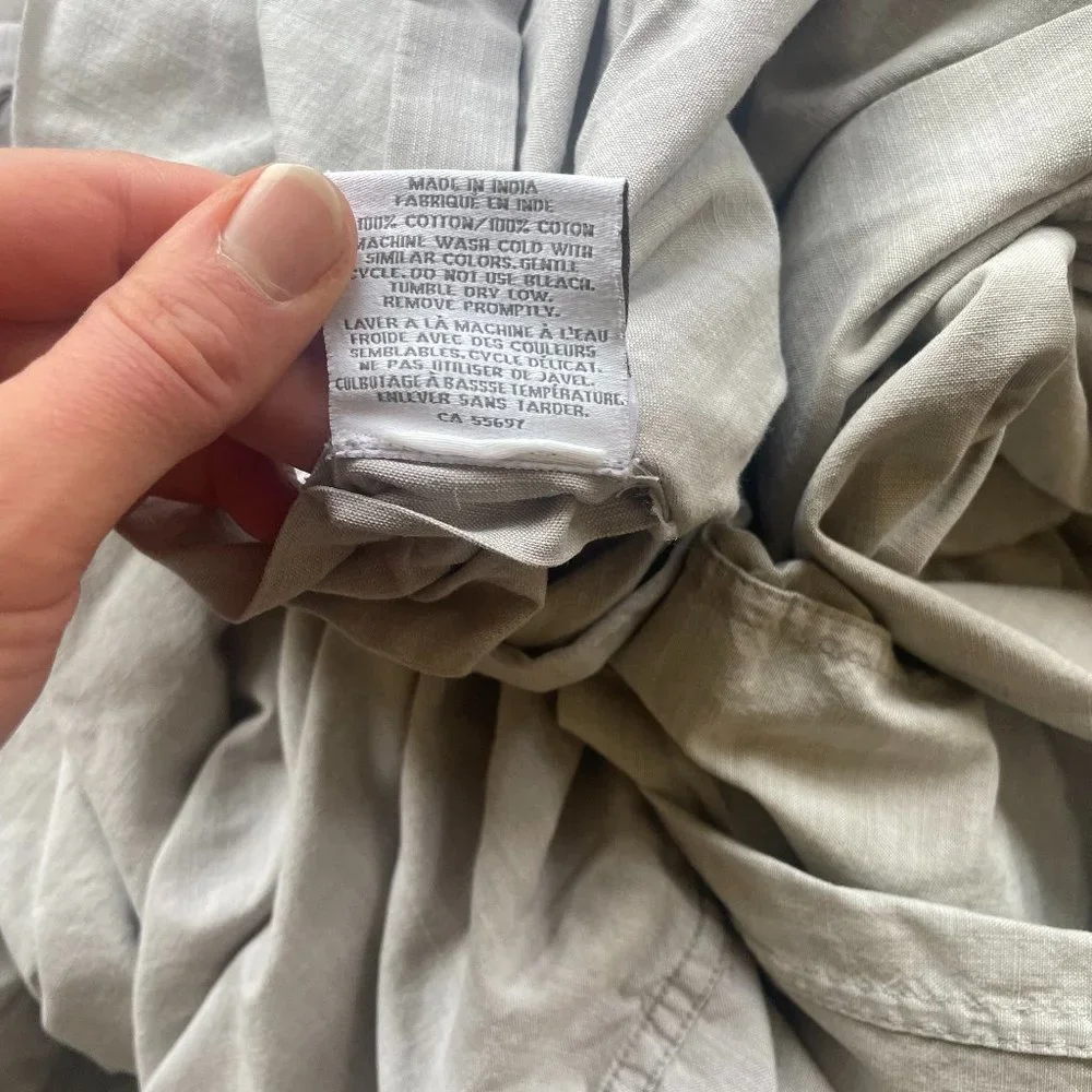 Restoration Hardware Chambray Duvet King in the color fog